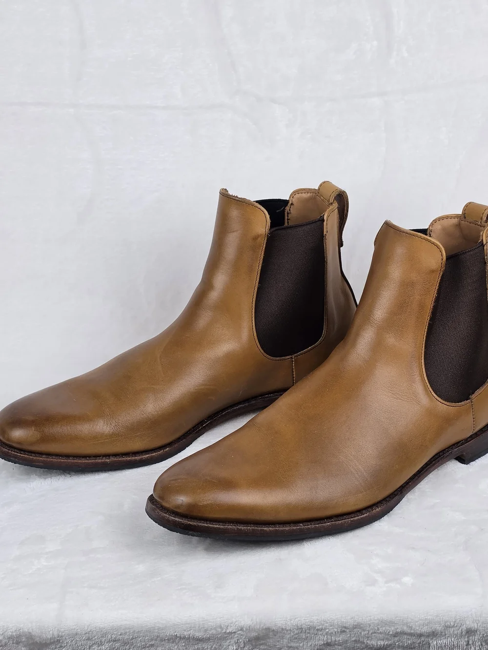 Allen Edmonds Liverpool Chelsea Boot Men's 13 Walnut Calfskin Made in USA